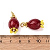 Handmade Lampwork Pendants LAMP-Z012-01G-07-3