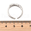 Star 925 Sterling Silver Cubic Zirconia Rings for Women RJEW-S631-01P-5