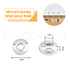 DICOSMETIC 40Pcs 925 Sterling Silver Spacer Beads STER-DC0001-29-2