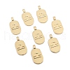 Brass Pendants KK-O140-20G-09-1