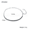 Simple and Stylish S925 Silver Cubic Zirconia Link Bracelets TO2036-1-1