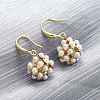 Brass Dangle Stud Earrings EJEW-F362-07G-2