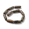 Tibetan Style dZi Beads TDZI-E004-15-4