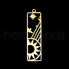 PVD Vacuum Plating 201 Stainless Steel Pendants STAS-T056-LA709-2-1