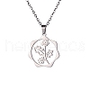 Stainless Steel Pendant Necklaces PW-WG57218-09-1