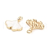 Rack Plating Alloy Acrylic  Pendants FIND-M038-15G-2