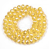 Electroplate Glass Beads Strands EGLA-A034-T3mm-A04-2
