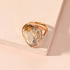 Alloy Rhinestone Finger Rings EW8675-5-2