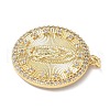 Brass Micro Pave Cubic Zirconia Pendants KK-Q068-31B-G-2