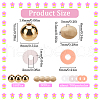 SUNNYCLUE Handmade Polymer Clay Beads with CCB Plastic Beads  Jewelry Making Findings Kit DIY-SC0025-50-2