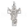 201 Stainless Steel Big Pendants STAS-S157-26P-1