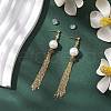 Mother's Day Jewellery Natural Pearl Ear Studs EJEW-P286-43G-4