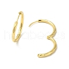 Rack Plating Brass Hinged Hoop Earrings for Women EJEW-E270-30G-2