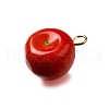 Brass Acrylic Pendants OACR-R006-01G-06-2