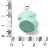 Opaque Resin Pendants RESI-P043-01P-01-3
