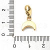 304 Stainless Steel Enamel Pendant Decoration STAS-L283-47G-4