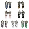 Natural Gemstone Faceted Pointed Bullet Big Pendants G-Q165-02AS-1