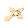 304 Stainless Steel Pendants STAS-K287-01G-2