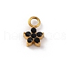 304 Stainless Steel Rhinestone Pendants STAS-M110-26G-2