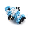Seed Beads Beaded Charms PALLOY-MZ00382-5