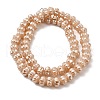 Pearl Luster Plated Electroplate Glass Beads GLAA-G106-02A-PL02-2