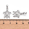 Brass Micro Pave Cubic Zirconia Pendants KK-N257-06P-3