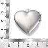 304 Stainless Steel Locket Pendants STAS-S171-13P-05-3