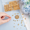 GOMAKERER Zinc Alloy Lobster Claw Clasps & Brass End Bead Tips & Jump Rings Findings Kits DIY-GO0002-21G-3