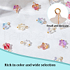90Pcs 9 Colors Electroplate Glass Charms PALLOY-GO00012-3