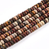 Natural Polychrome Jasper/Picasso Stone/Picasso Jasper Beads Strands G-T140-70B-4