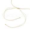 Adjustable Dyed Natural Malaysia Jade & Cat Eye Round Beaded Braided Necklaces NJEW-JN05325-5