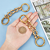 Alloy Bag Curb Chains FIND-WH0137-31AG-3