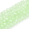 Baking Painted Imitation Jade Glass Bead Strands DGLA-A034-J10MM-A03-1