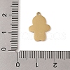 Christmas Theme Ion Plating(IP) 304 Stainless Steel Enamel Pendants STAS-Z083-07G-01-3