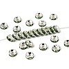 Brass Grade A Rhinestone Spacer Beads RB-A014-Z6mm-07S-1