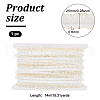 FINGERINSPIRE 14M Polyester Flat Ruffled Elastic Cord EC-FG0001-03B-2
