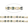 Brass Enamel Curb Chains CHC-C003-13G-17-2