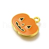 Halloween Theme Alloy Enamel Pendants ENAM-D067-02G-01-2