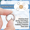 Unicraftale Ring Smooth 304 Stainless Steel Spring Gate Rings STAS-UN0007-24P-4