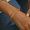 Real 18K Gold Plated Brass Bangles AJ8200-3-3
