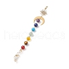 7 Chakra Gemstone Beaded Pendant Decorations HJEW-JM00797-01-1