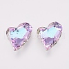 K9 Glass Rhinestone Pendants GLAA-F083-01B-02-1