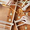 20Pcs 10 Style Round Wood Locking Stitch Markers TOOL-WH0057-003-3