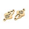 201 Stainless Steel Connector Charms STAS-K251-088G-2