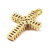Rack Plating Real 18K Gold Plated Brass Pendants KK-B077-20G-01-2
