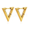 Stainless Steel Triangle Hoop Earrings PW-WGCD79E-03-1