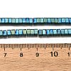 2-Hole Electroplated Synthetic Non-magnetic Hematite Beads Strands G-L613-A01-01C-4