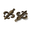 Lily Symbol Tibetan Style Alloy Pendants PALLOY-E776-01AB-01-2