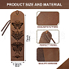 Cowhide Leather Labels AJEW-WH0386-0050-2