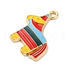 Alloy Enamel Pendants FIND-M060-23B-G-2